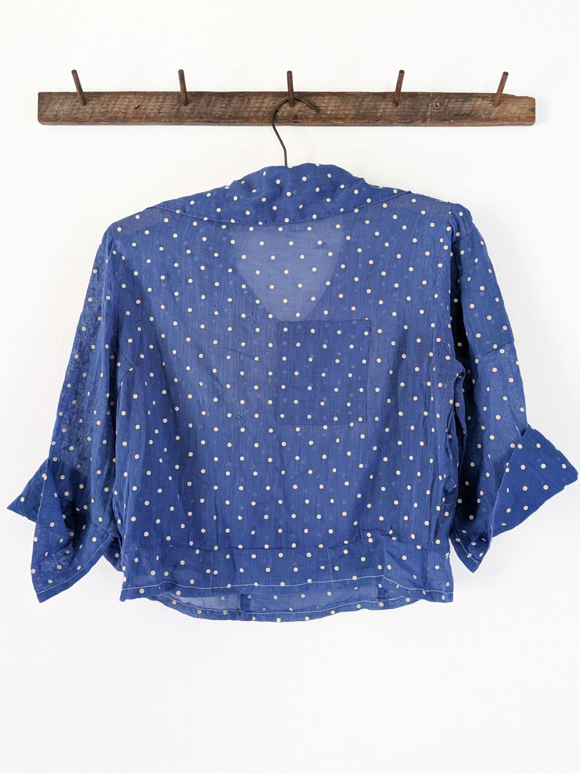 Cotton Voile Swiss Dot Blouse