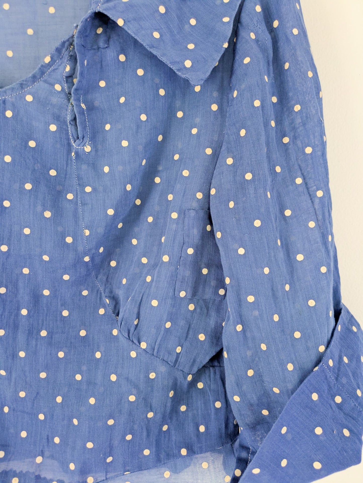 Cotton Voile Swiss Dot Blouse