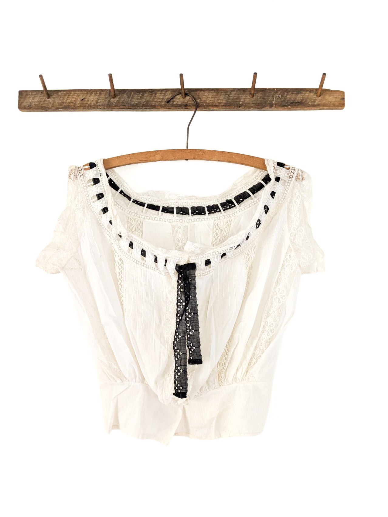 Cotton & Lace Victorian Blouse