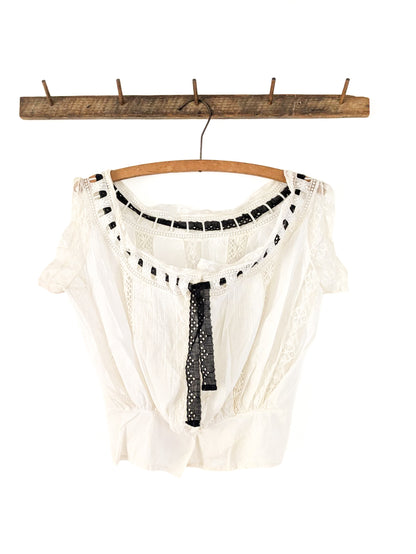 Cotton & Lace Victorian Blouse