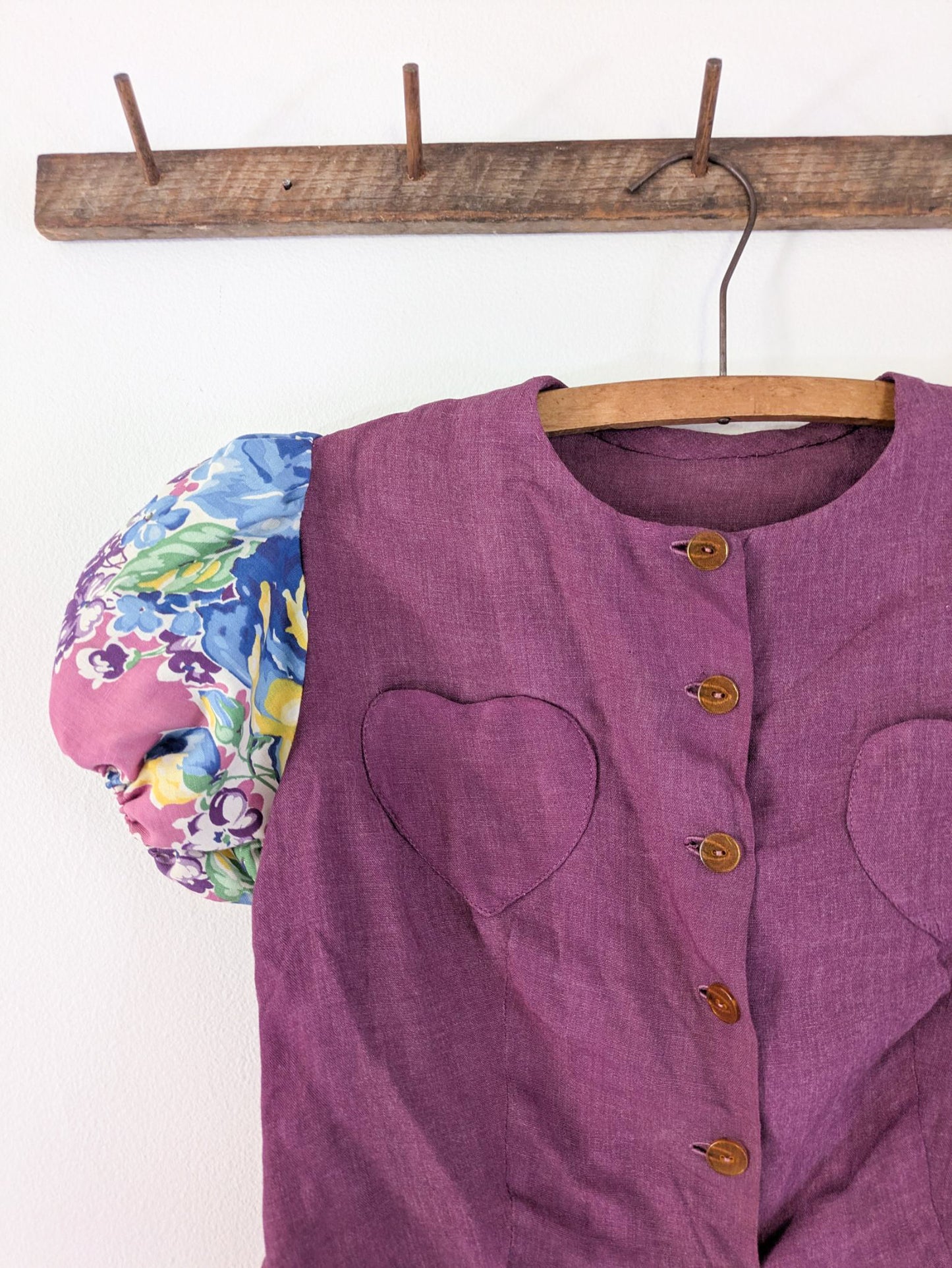 1940s Heart Pocket Blouse