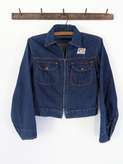 40s Zippered Denim Jacket
