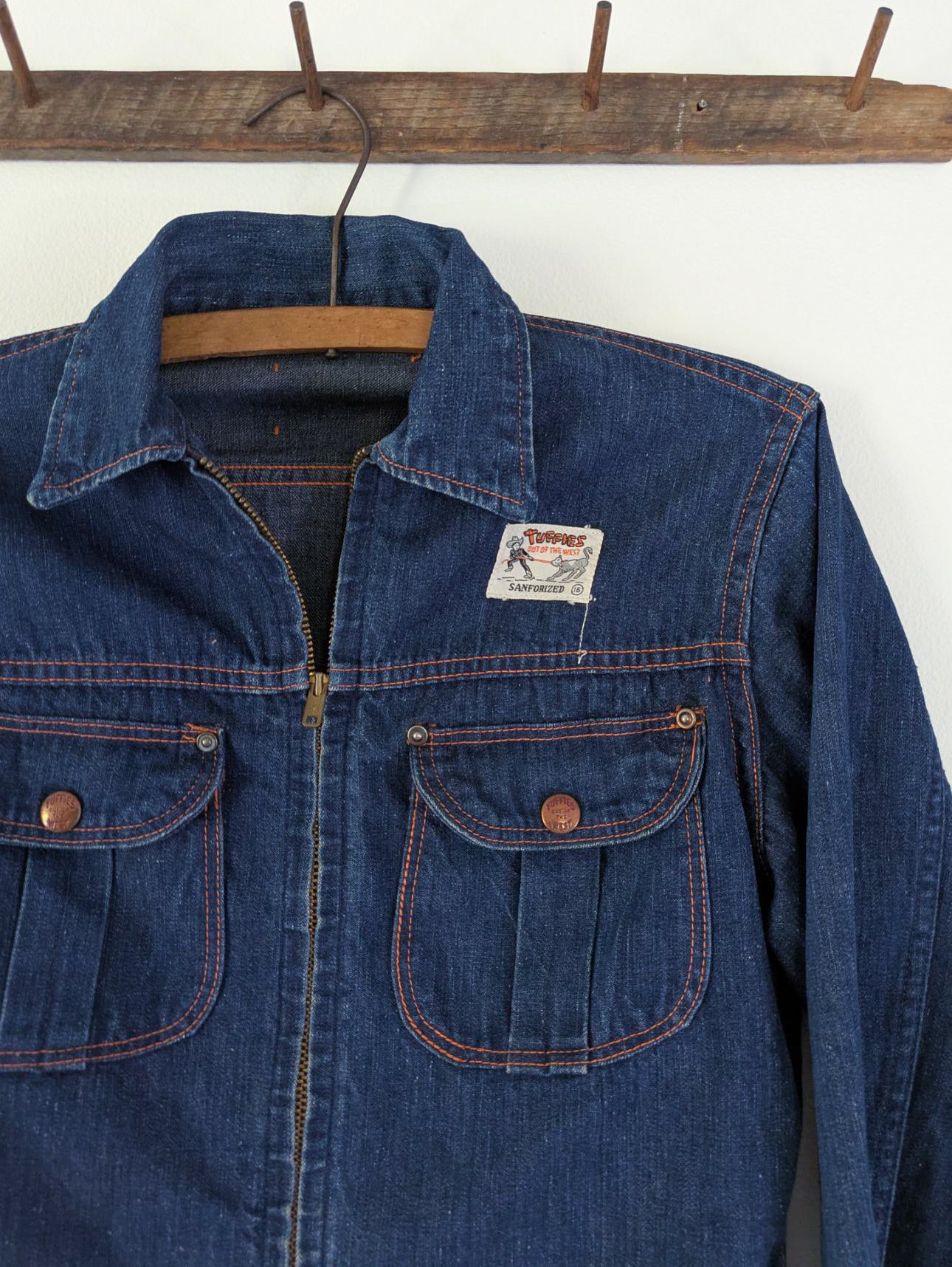 40s Zippered Denim Jacket