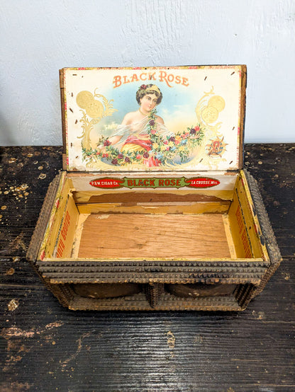 Antique Tramp Art Box