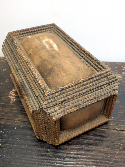 Antique Tramp Art Box