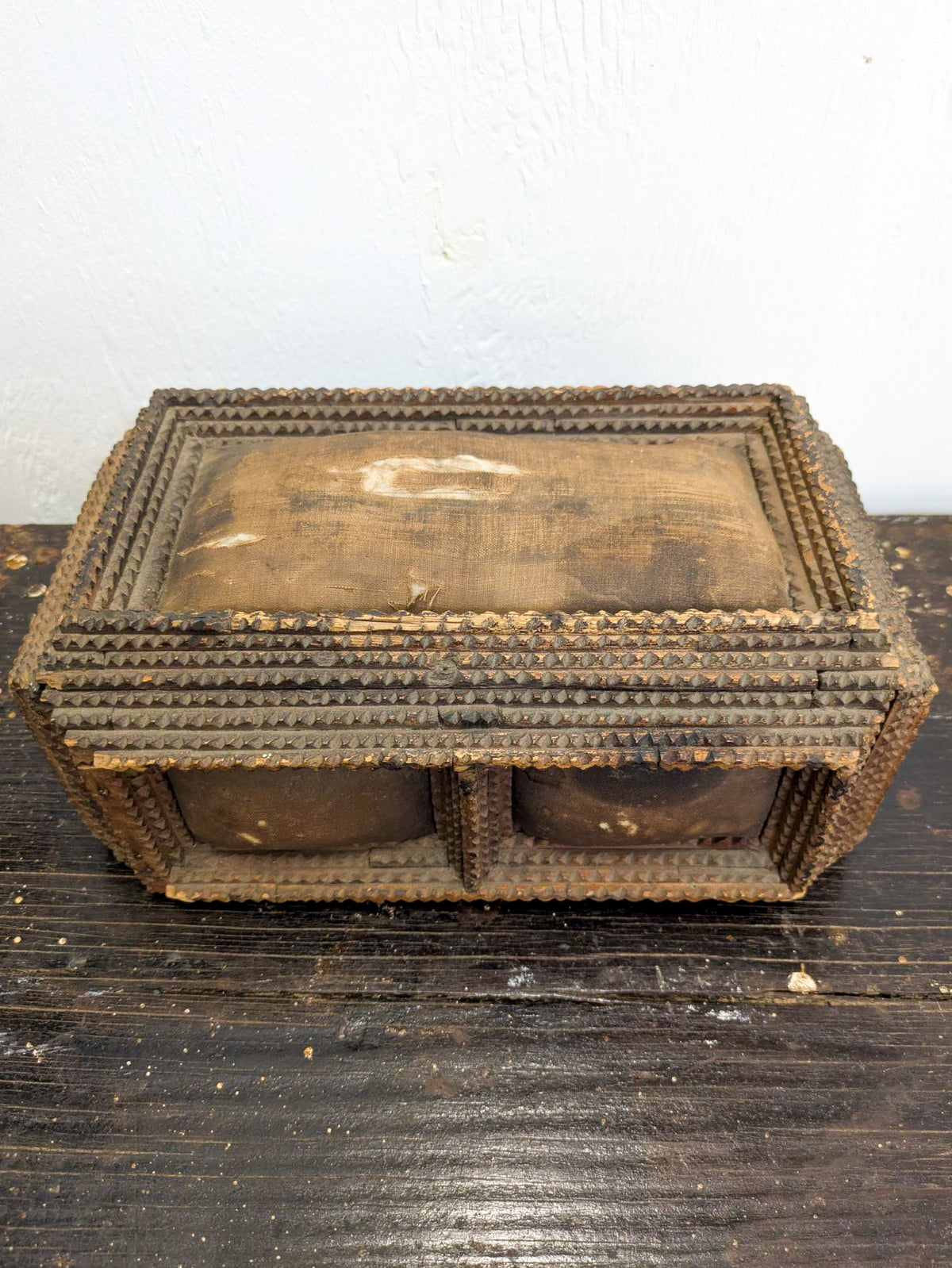 Antique Tramp Art Box