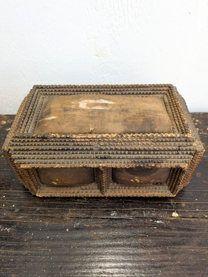 Antique Tramp Art Box