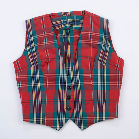 50s Plaid Vest