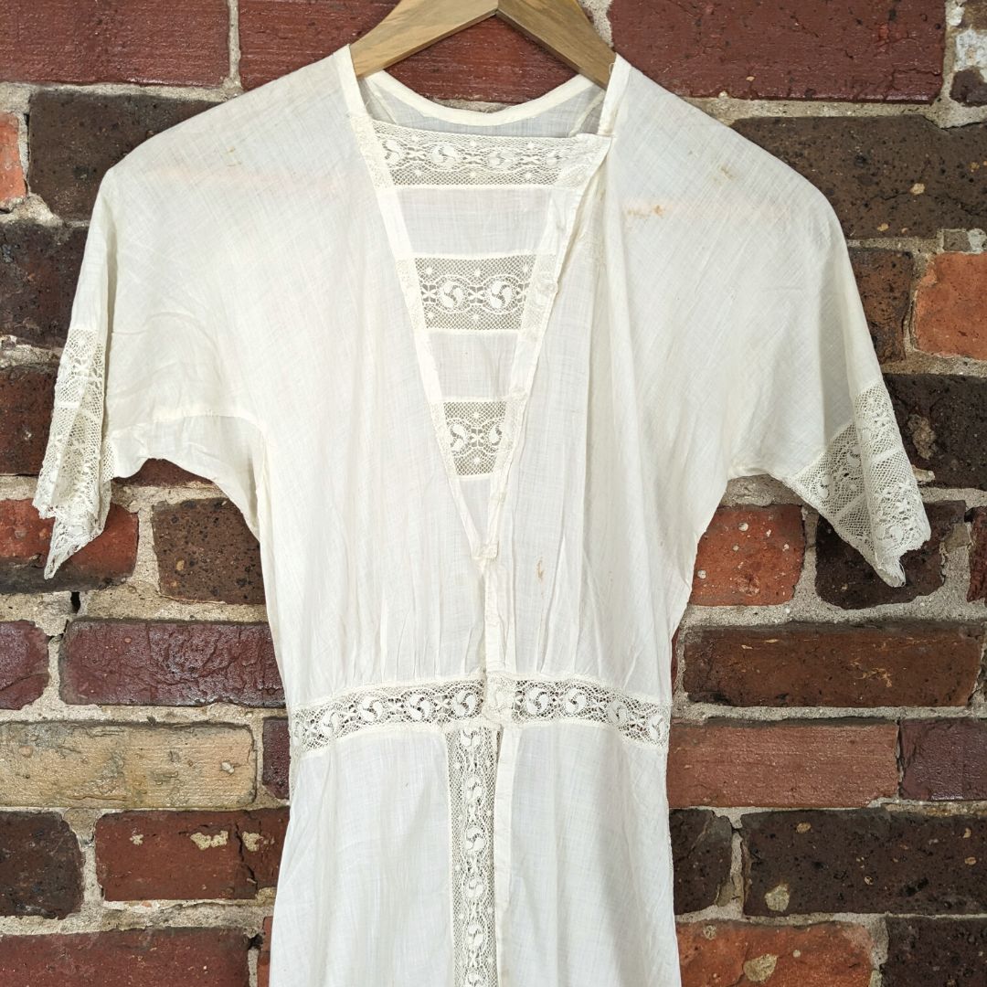 Xs Sm Victorian Cotton Gown