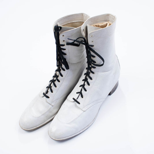 Victorian White Sports Boots