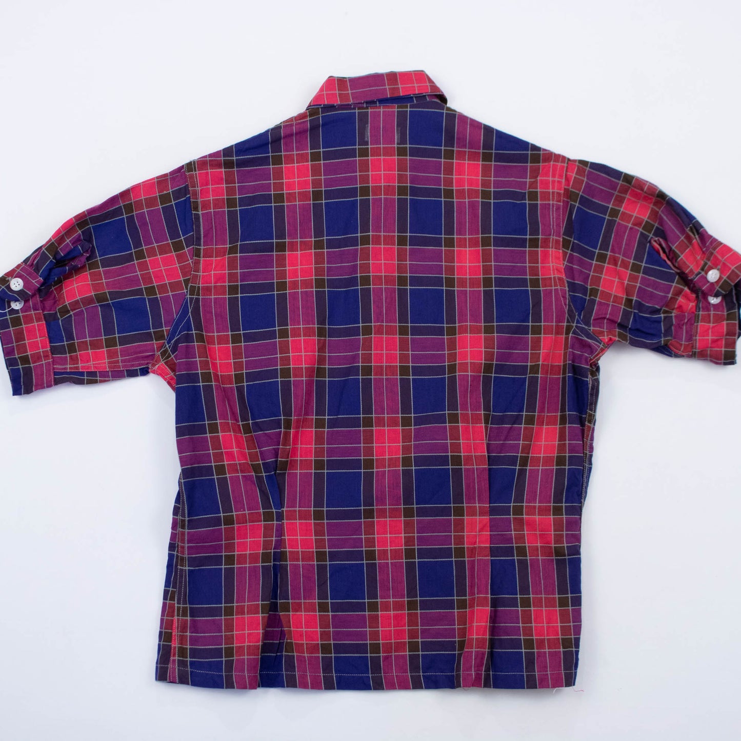 Xs Small 50s Deadstock Plaid Blouse