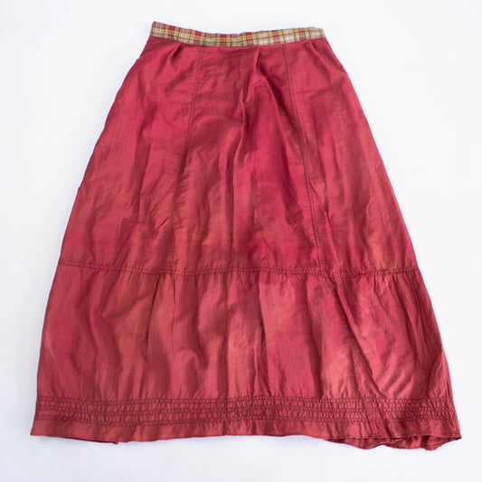 Sz 28 Waist Victorian Workwear Cotton Skirt