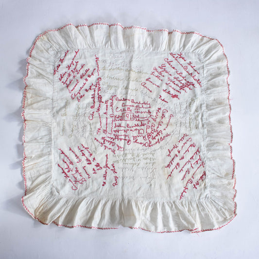 1911 Embroidered Pillowcase