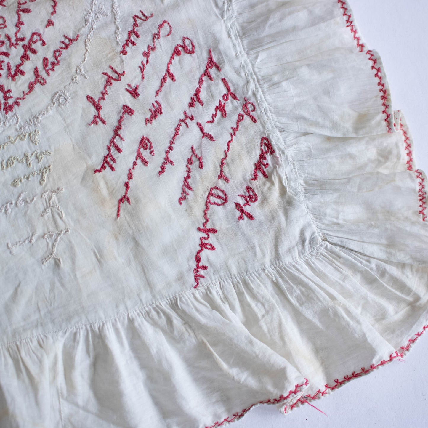 1911 Embroidered Pillowcase