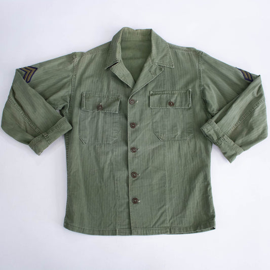 40s/50s Herringbone Twill Military Jacket