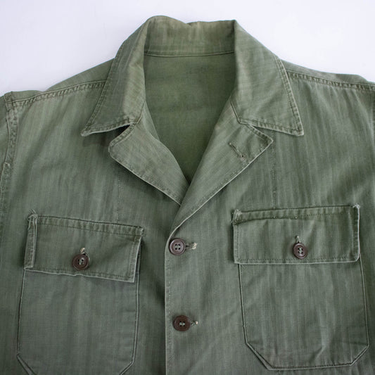 40s/50s Herringbone Twill Military Jacket