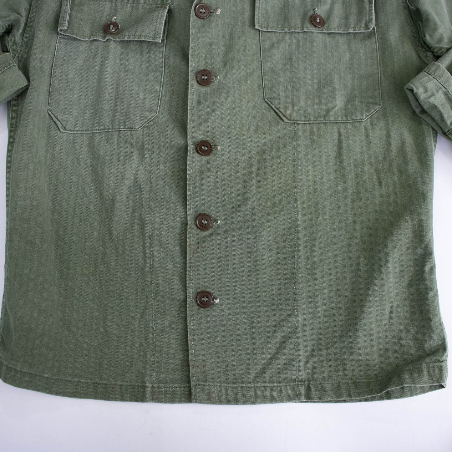 40s/50s Herringbone Twill Military Jacket