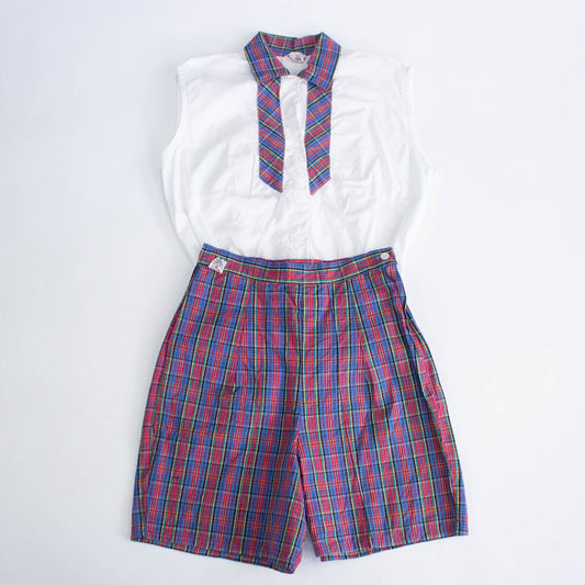 50's Deadstock Matching Shorts and Blouse Set