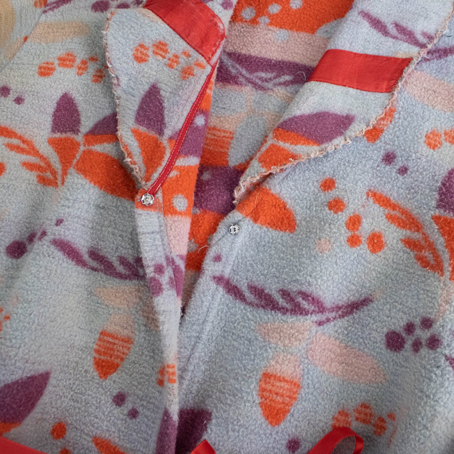 30's Brightly Colored Blanket Robe