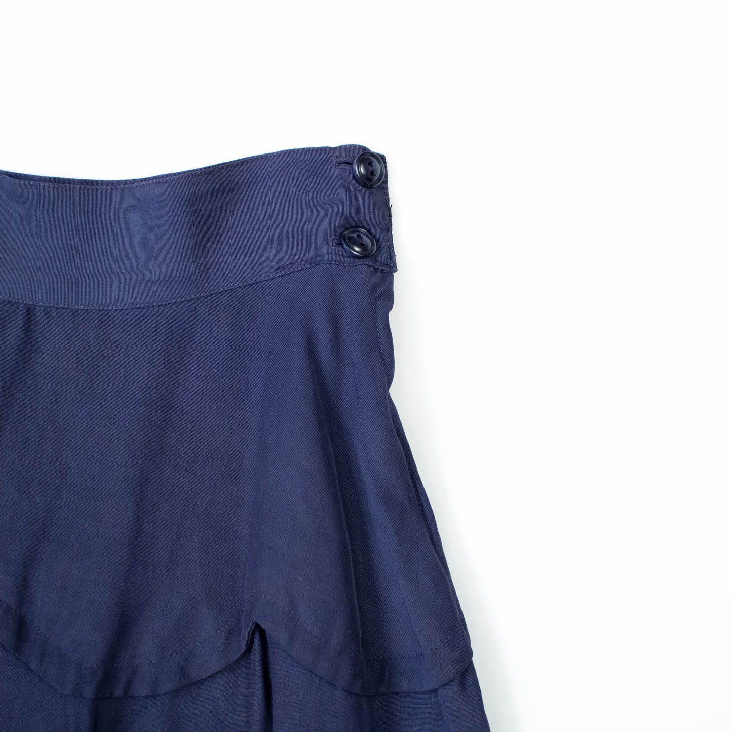 40s Scalloped Rayon Skirt
