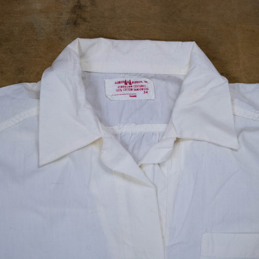 Sm Med 40s Womens Gym Uniform Blouse