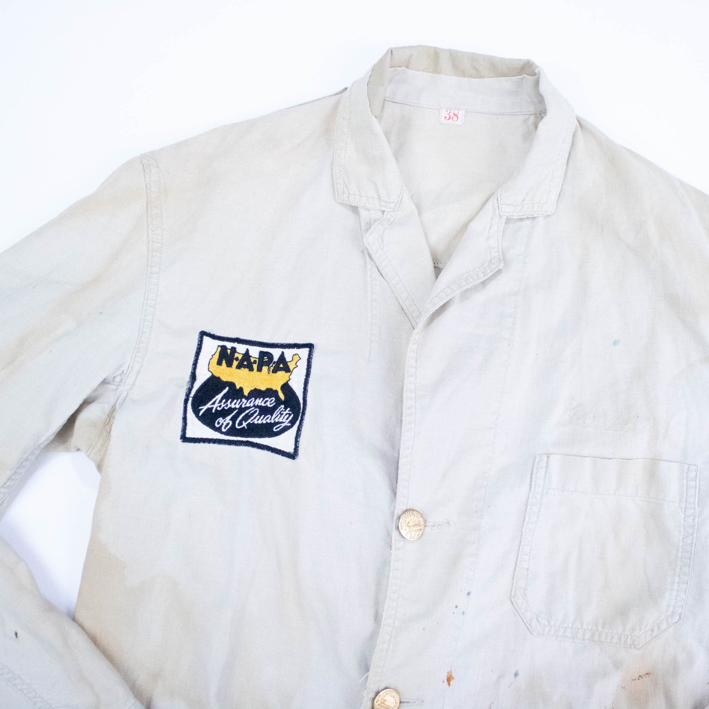 30s 40s Tan Napa Work Jacket