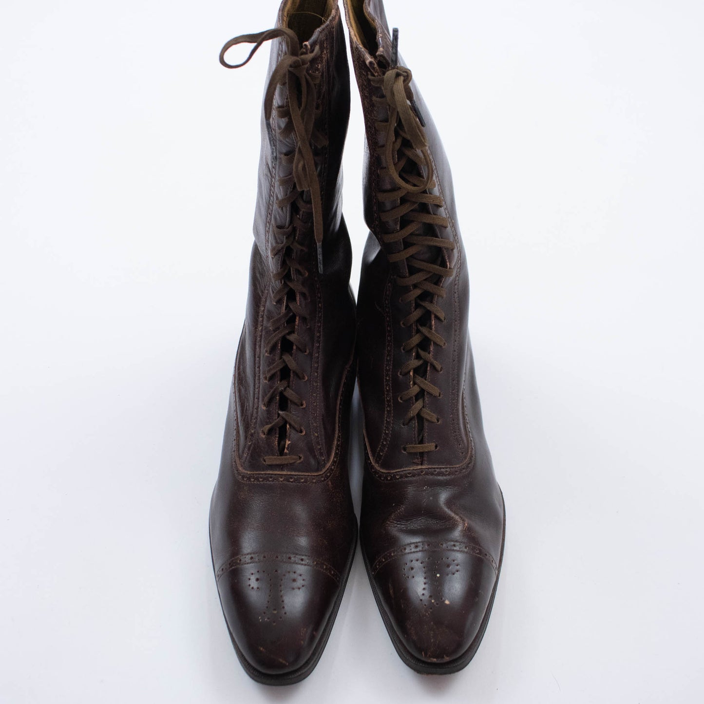 Sz 6 6.5 Victorian Leather Boots